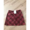 High Waist Skirt   Red   Size M