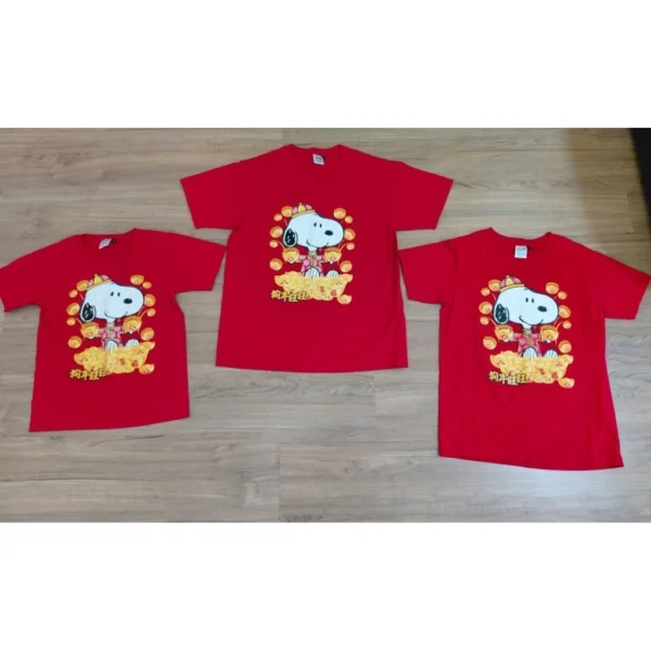 Preloved 3pcs Snoopy Family Chinese  Year Wear